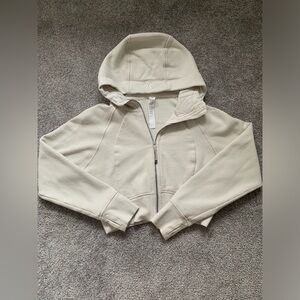 Lululemon Cream Scuba Zip up